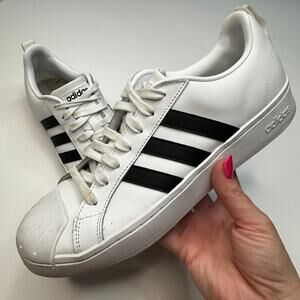 Adidas Streetcheck White Black Cloudfoam Court Low Sneakers